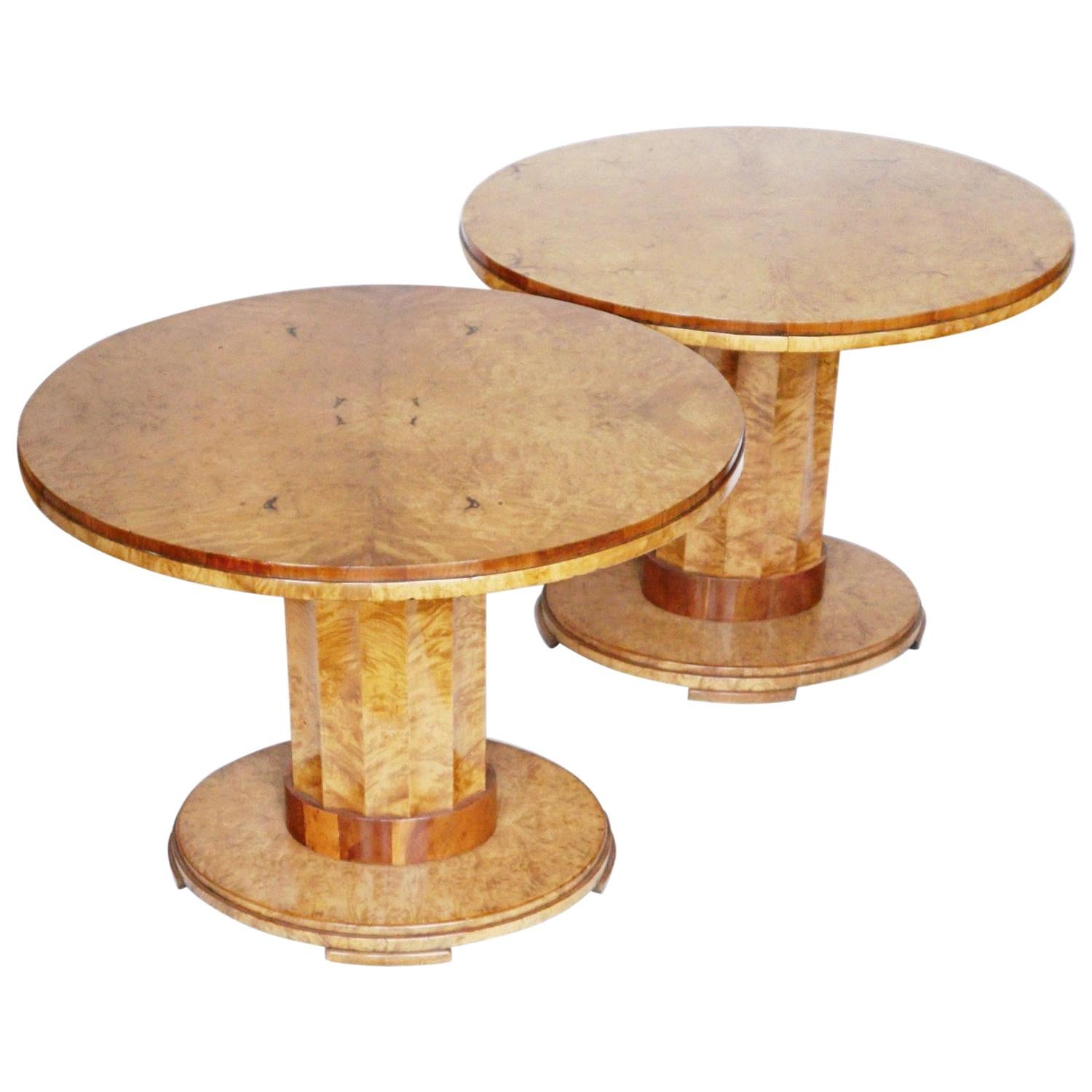 Pair of Art Deco Centre Tables by Harry & Lou Epstein English, circa 1930