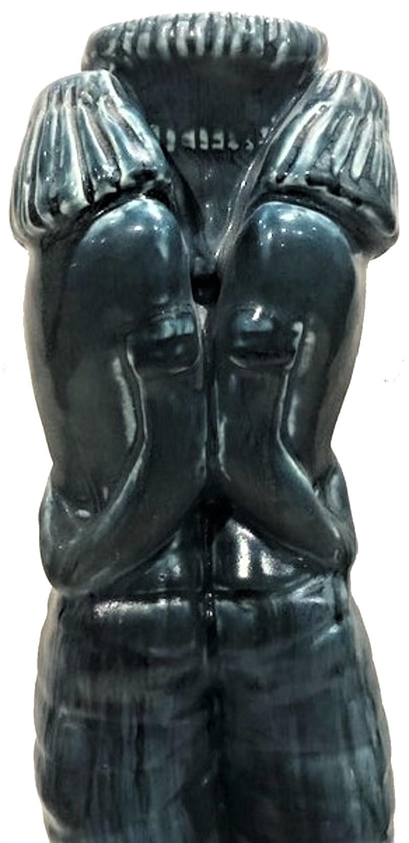Pareja de candelabros de cerámica Art Déco de Roockwood Pottery, ca. 1920 principios del siglo XX en venta