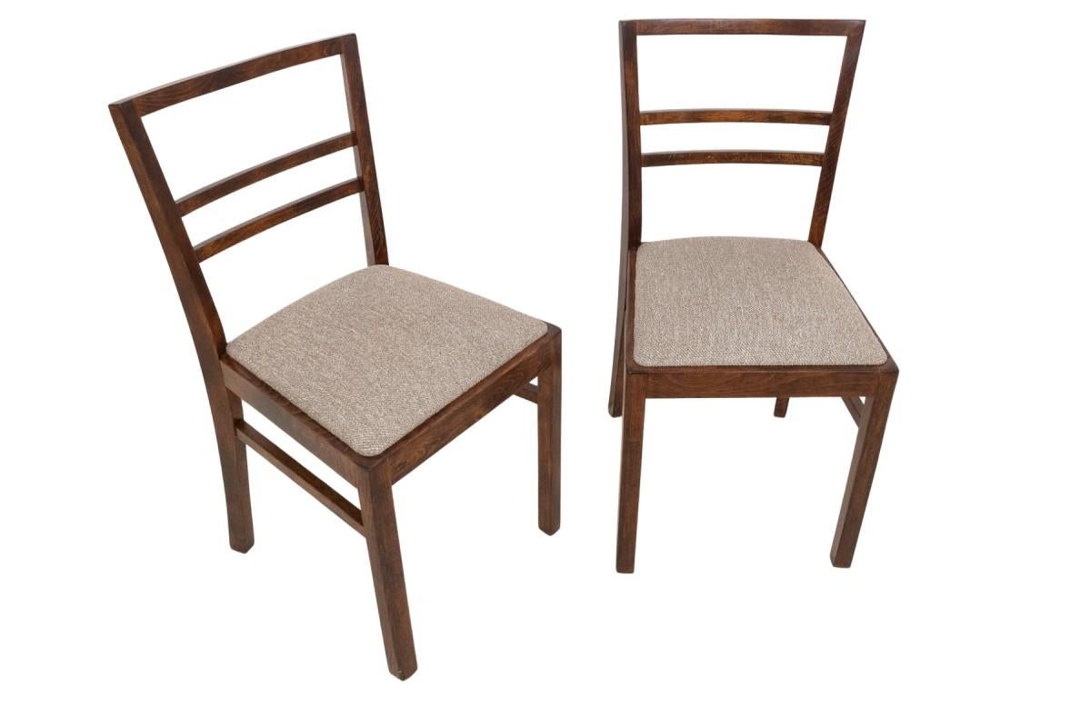 Ein Paar Art-Déco-Stühle aus der Mitte des 20. Jahrhunderts. im Angebot 2