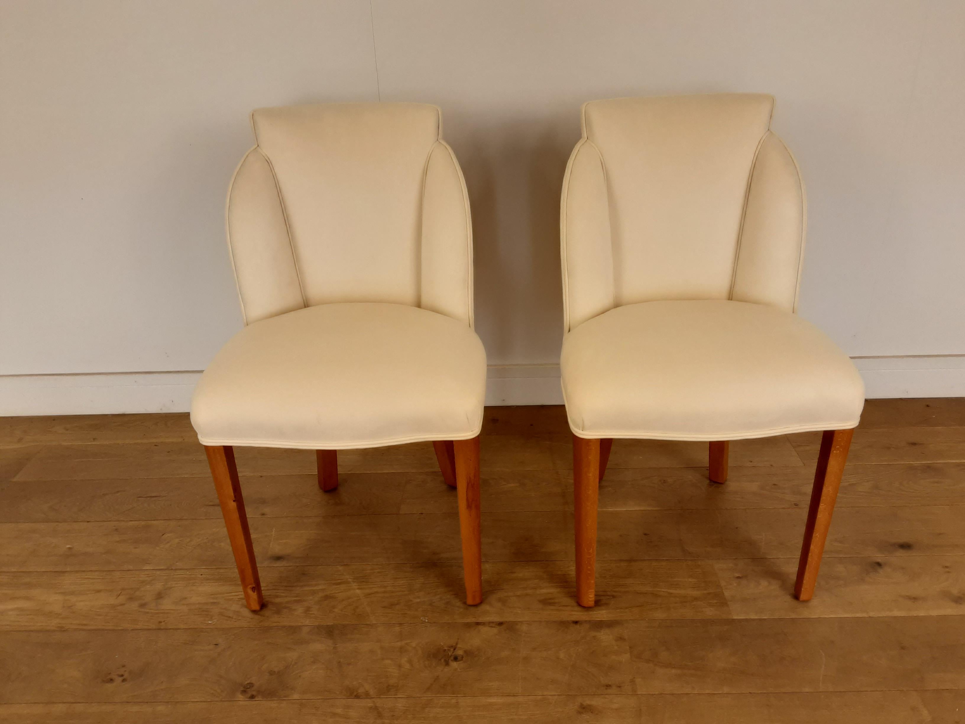 Pair of Art Deco Cloud Back Chairs in Walnut by Epstein, circa 1930 For Sale 7