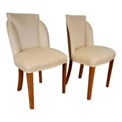 Pair of Art Deco Cloud Back Chairs in Walnut by Epstein, circa 1930