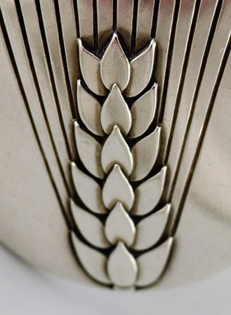 Pair of Art Deco Cufflinks in Silver by Georg Jensen In Good Condition In bronshoj, DK