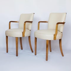 Pair of Art Deco Desk Chairs by Heal's of London, circa 1930