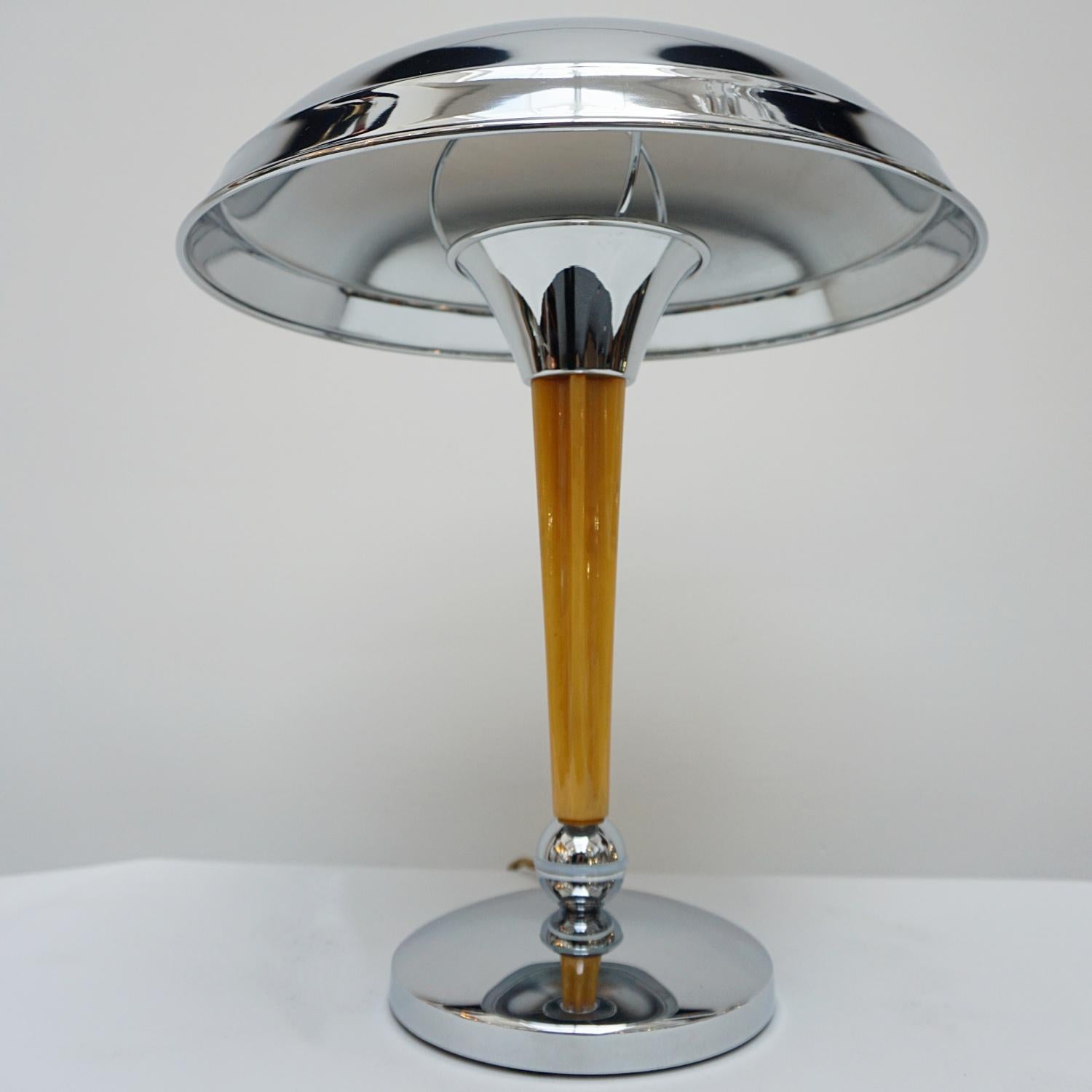 English A Pair of Art Deco Dome Lamps