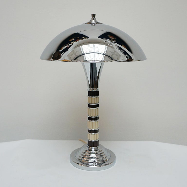Pair of Art Deco Dome Lamps at 1stDibs