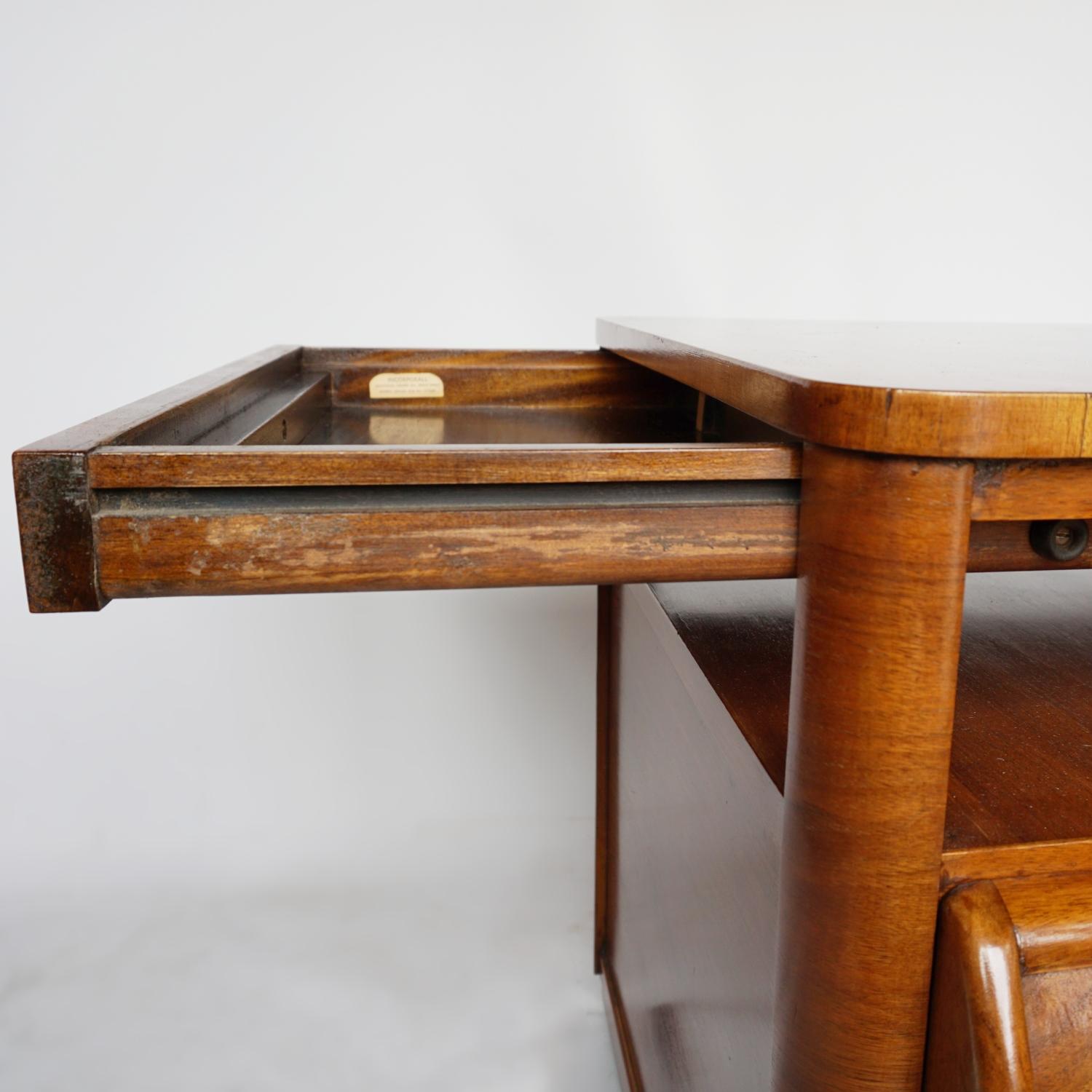 Pair of Art Deco Drinks Tables Burr & Figured Walnut English, Circa 1940 8