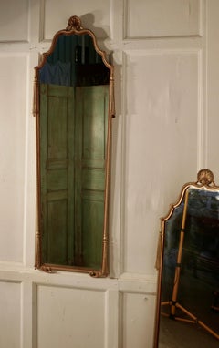 Pair of Art Deco Long Gilt Wall Mirrors