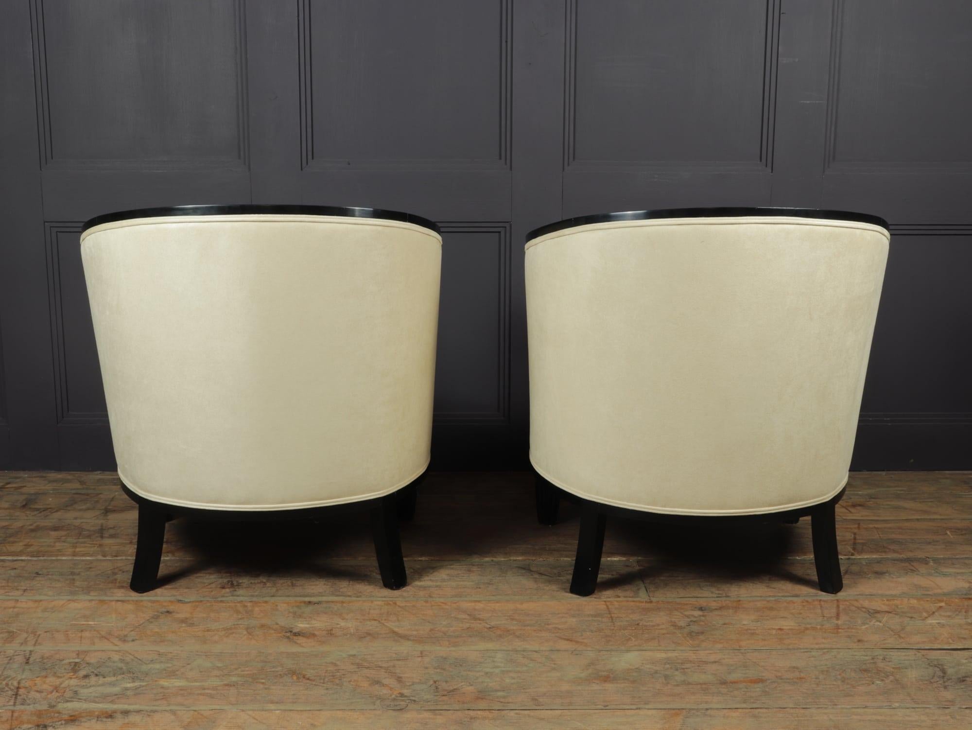 Pair of Art Deco Lounge Armchairs by Paul Follot 4