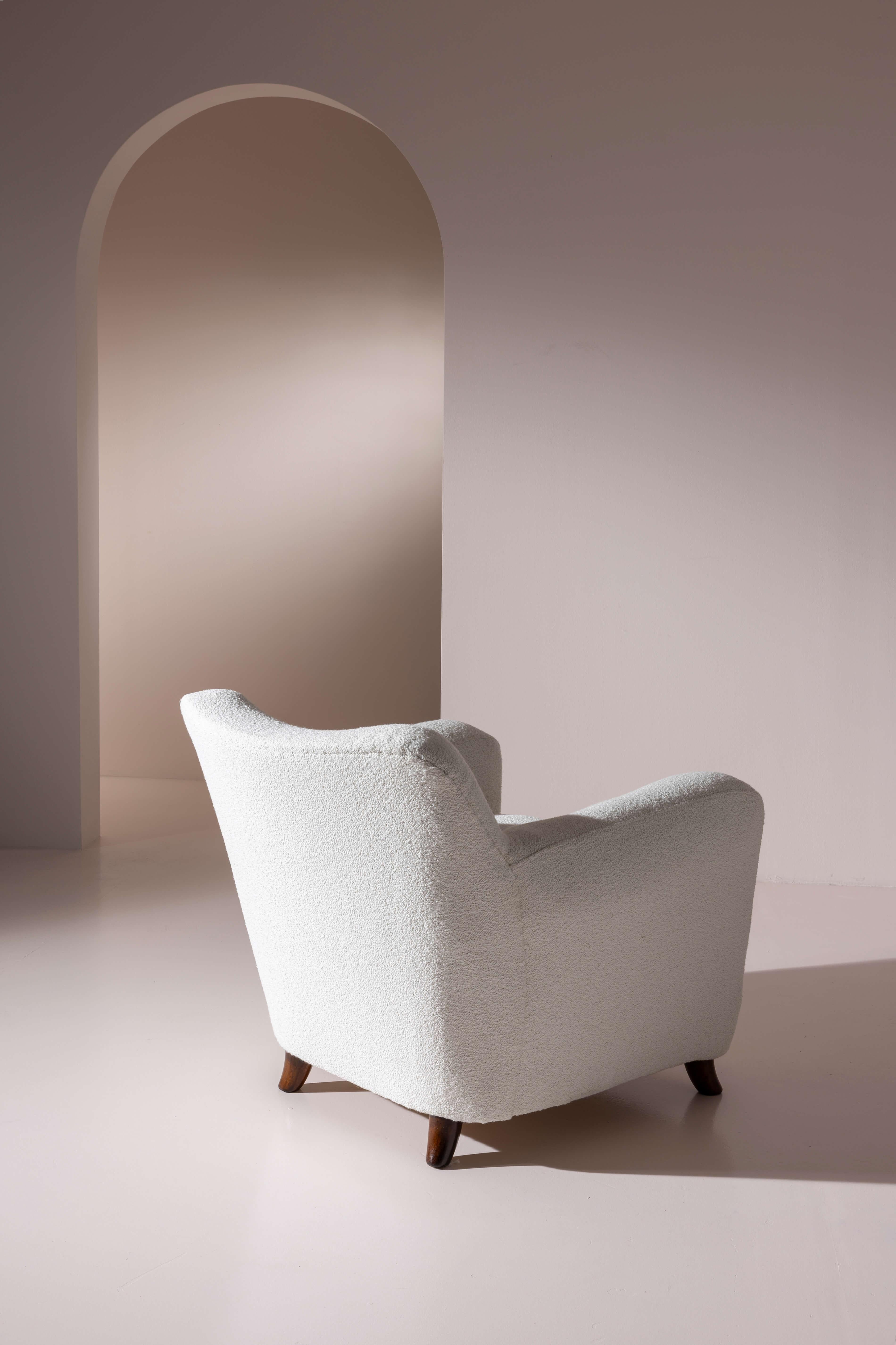 Paire de chaises longues Art déco dans le style de Guglielmo Ulrich, Italie, années 1940 en vente 1