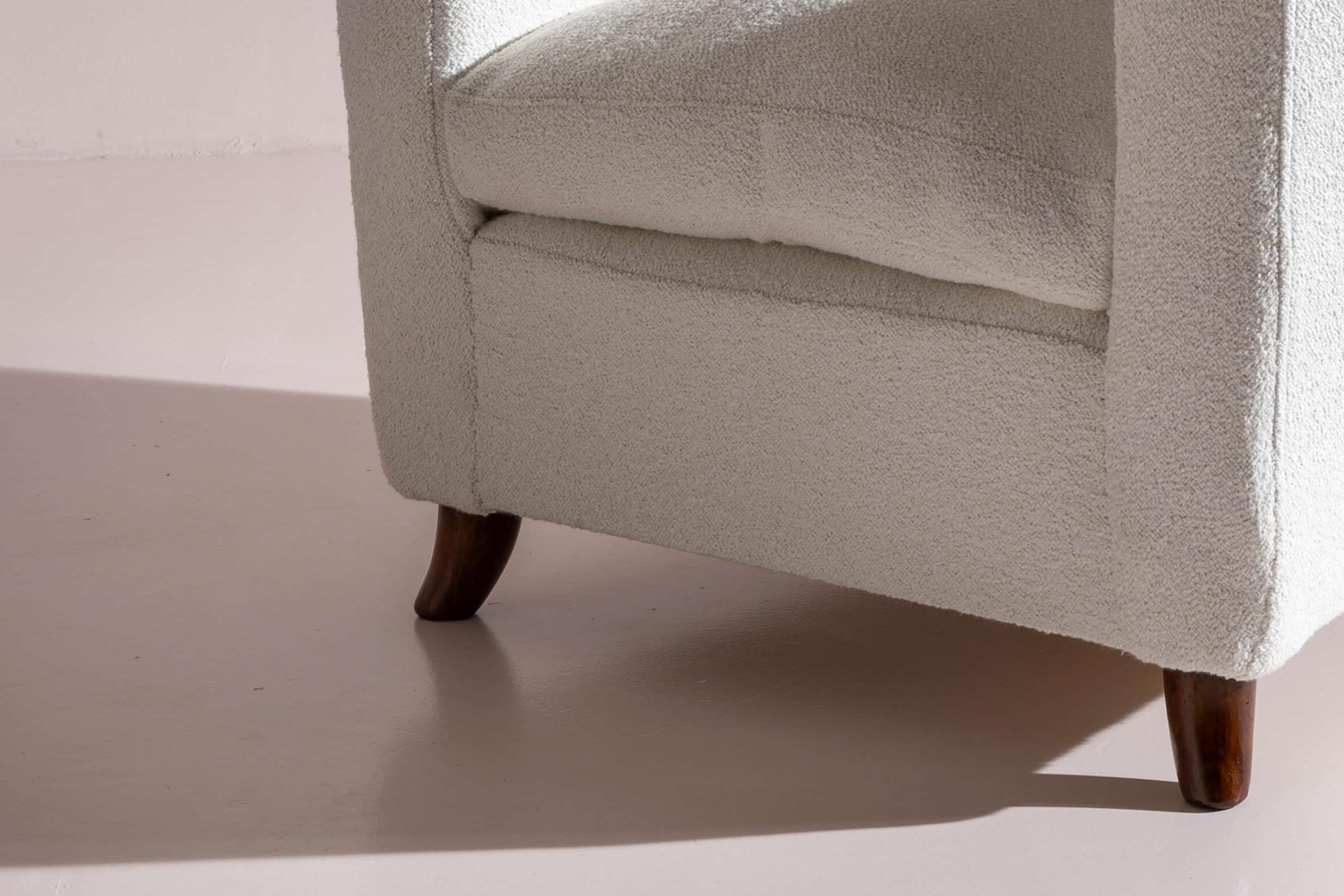 Paire de chaises longues Art déco dans le style de Guglielmo Ulrich, Italie, années 1940 en vente 3