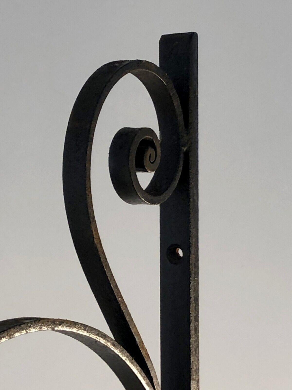 Ein Paar ART-DECO NEO-CLASSICAL Wrough Iron CLAUSTRAS ROOM DIVIDERS, Frankreich 1930 im Angebot 11