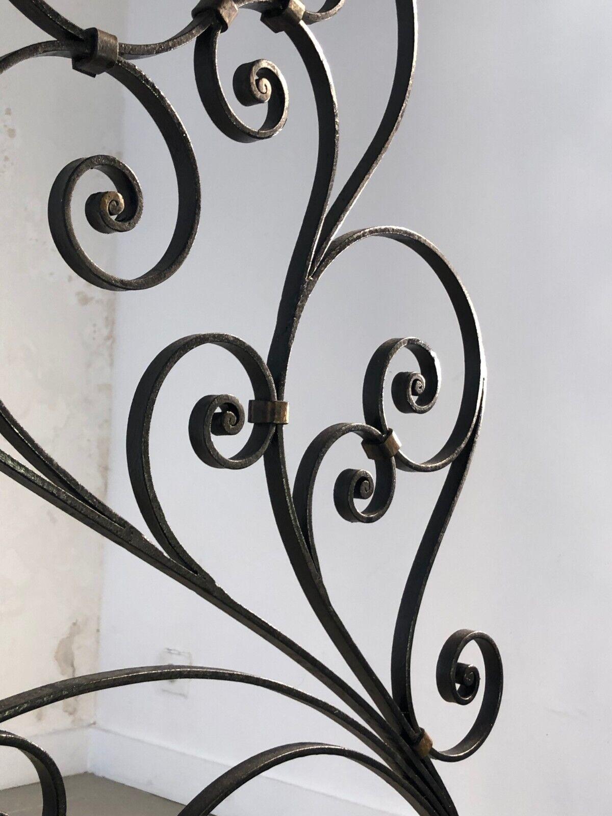 Art Deco A pair of ART-DECO NEO-CLASSICAL Wrough Iron CLAUSTRAS ROOM DIVIDERS France 1930 For Sale