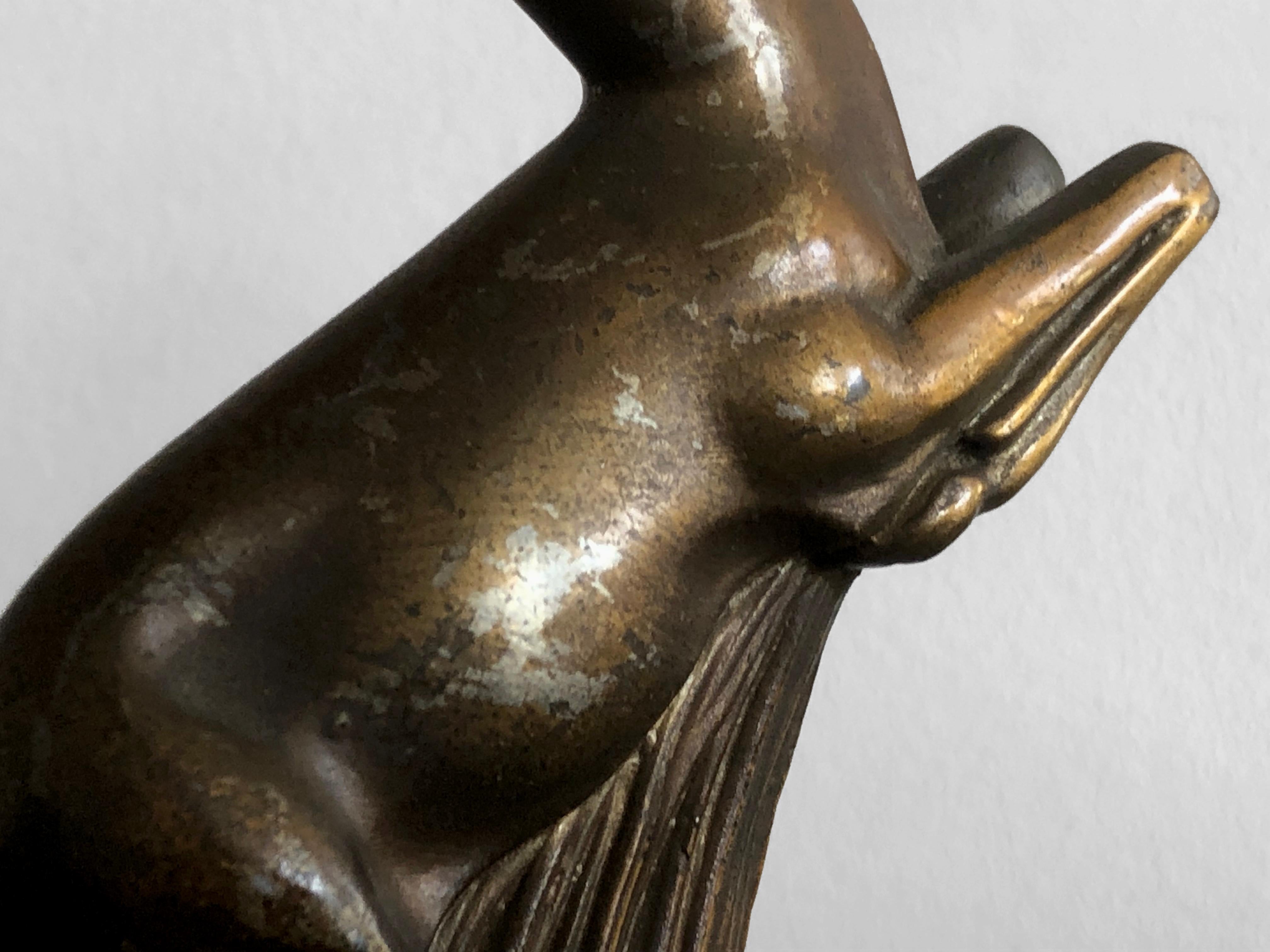 A Pair of  ART-DECO NEOCLASSICAL Book Ends, France 1930 In Fair Condition For Sale In PARIS, FR