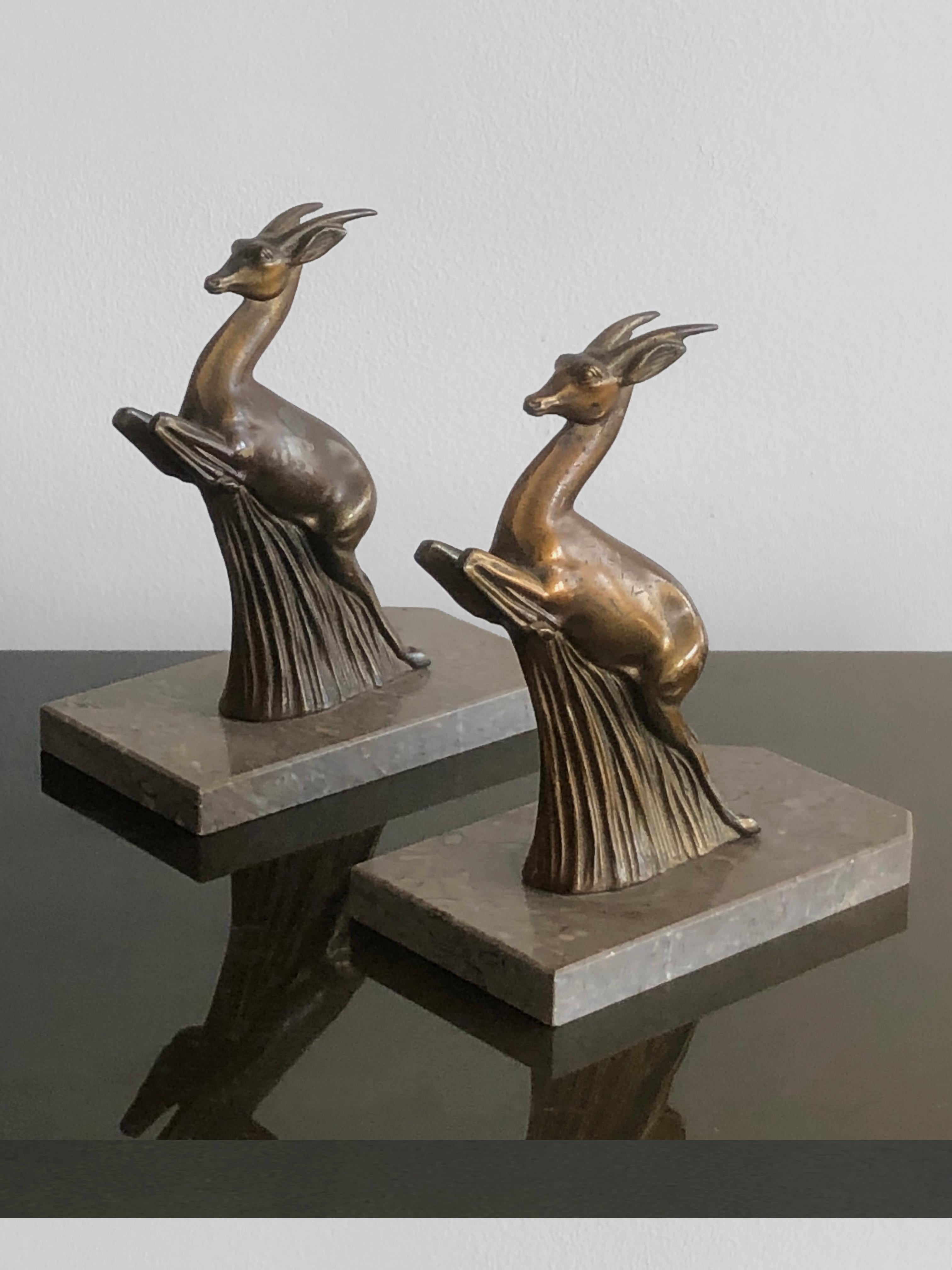 Mid-20th Century A Pair of  ART-DECO NEOCLASSICAL Book Ends, France 1930 For Sale