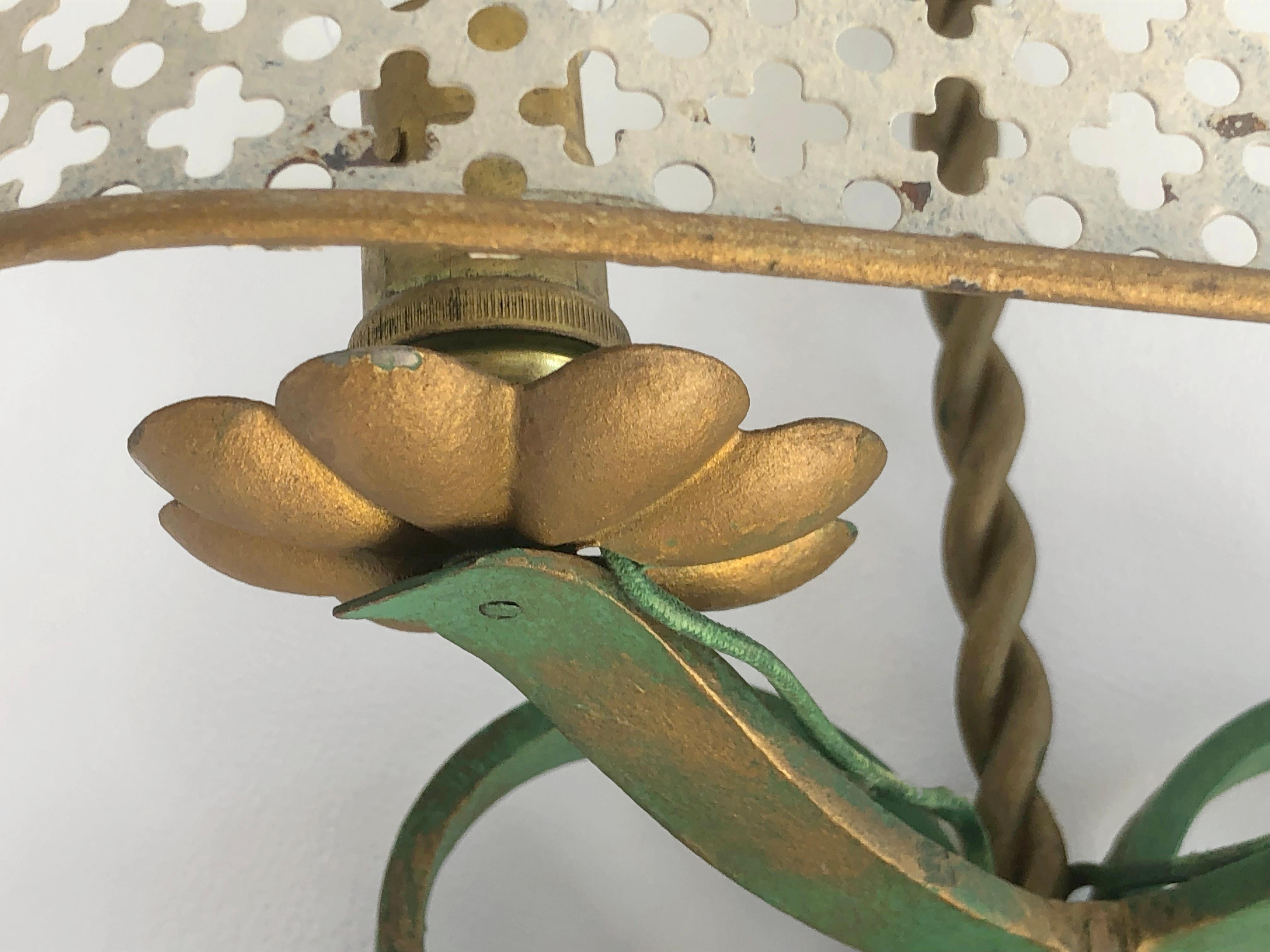 A Pair of ART-DECO NEOCLASSICAL Wall LAMPS Sconces in MATEGOT Style France 1940 3