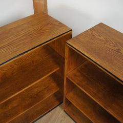 Ein Paar Art-Deco-Bücherregale aus Eiche
