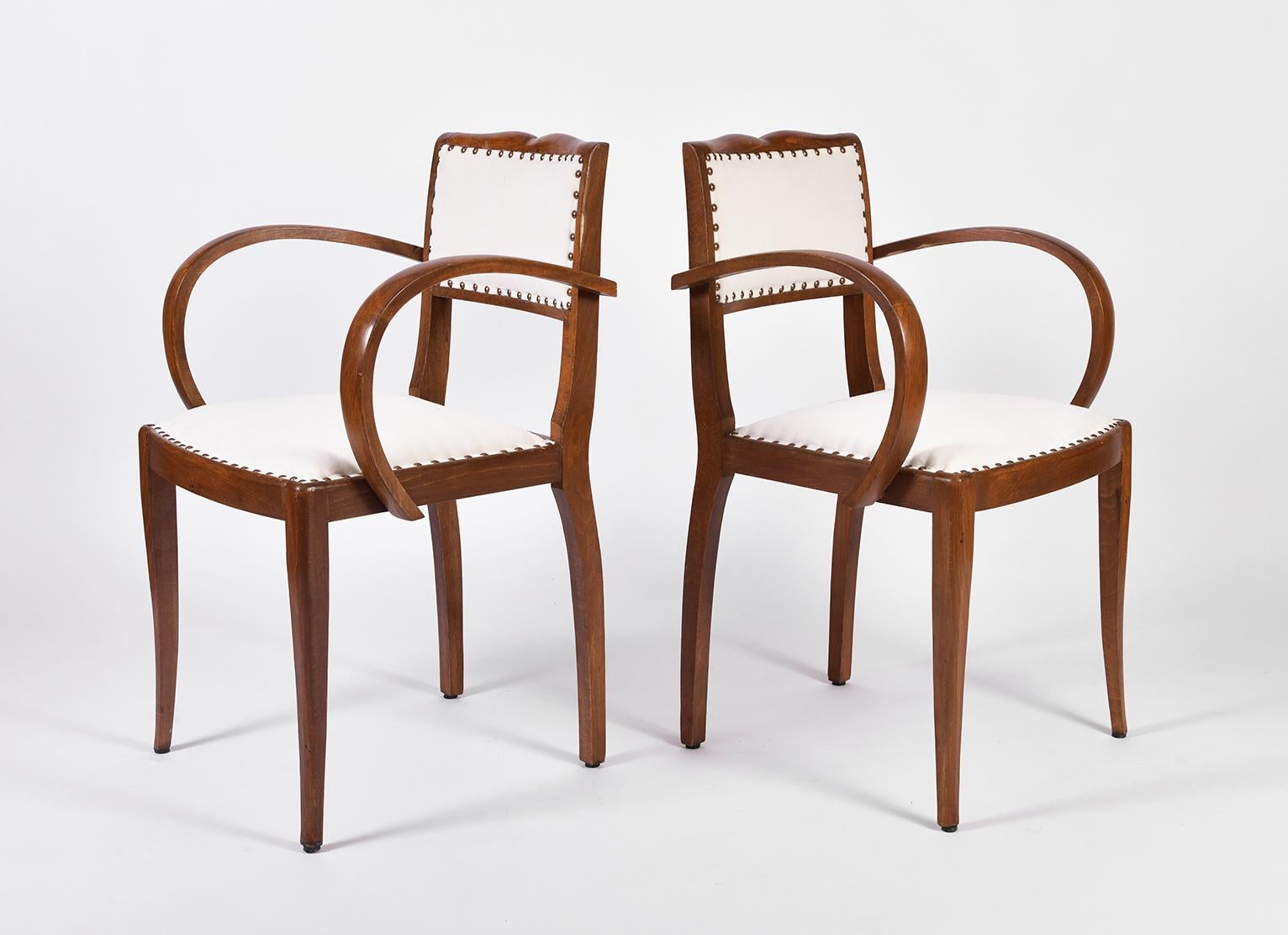 Pair of Art Deco Oak Chairs In Good Condition In London, GB