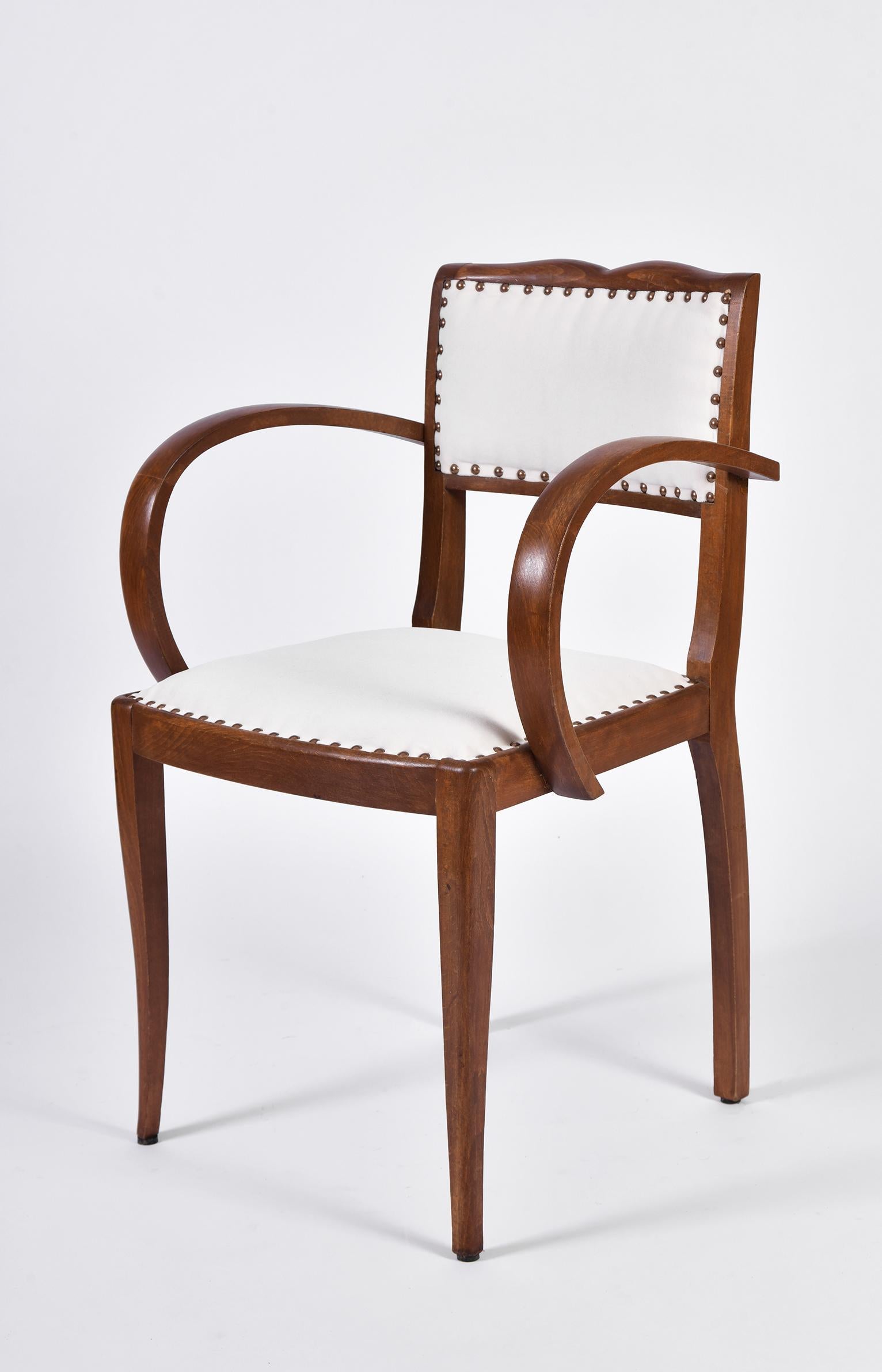 20th Century Pair of Art Deco Oak Chairs