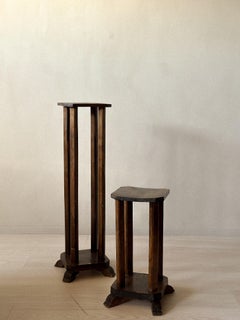 Una coppia di pidestalli in stile Art Déco, designer sconosciuto, Norvegia, anni '30 ca.