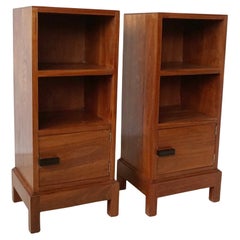 A Pair of Art Deco Side Cabinets by Gordon Russell With Makers Label to Back