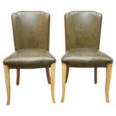 Vintage A Pair of Art Deco Side Chairs by Hille 