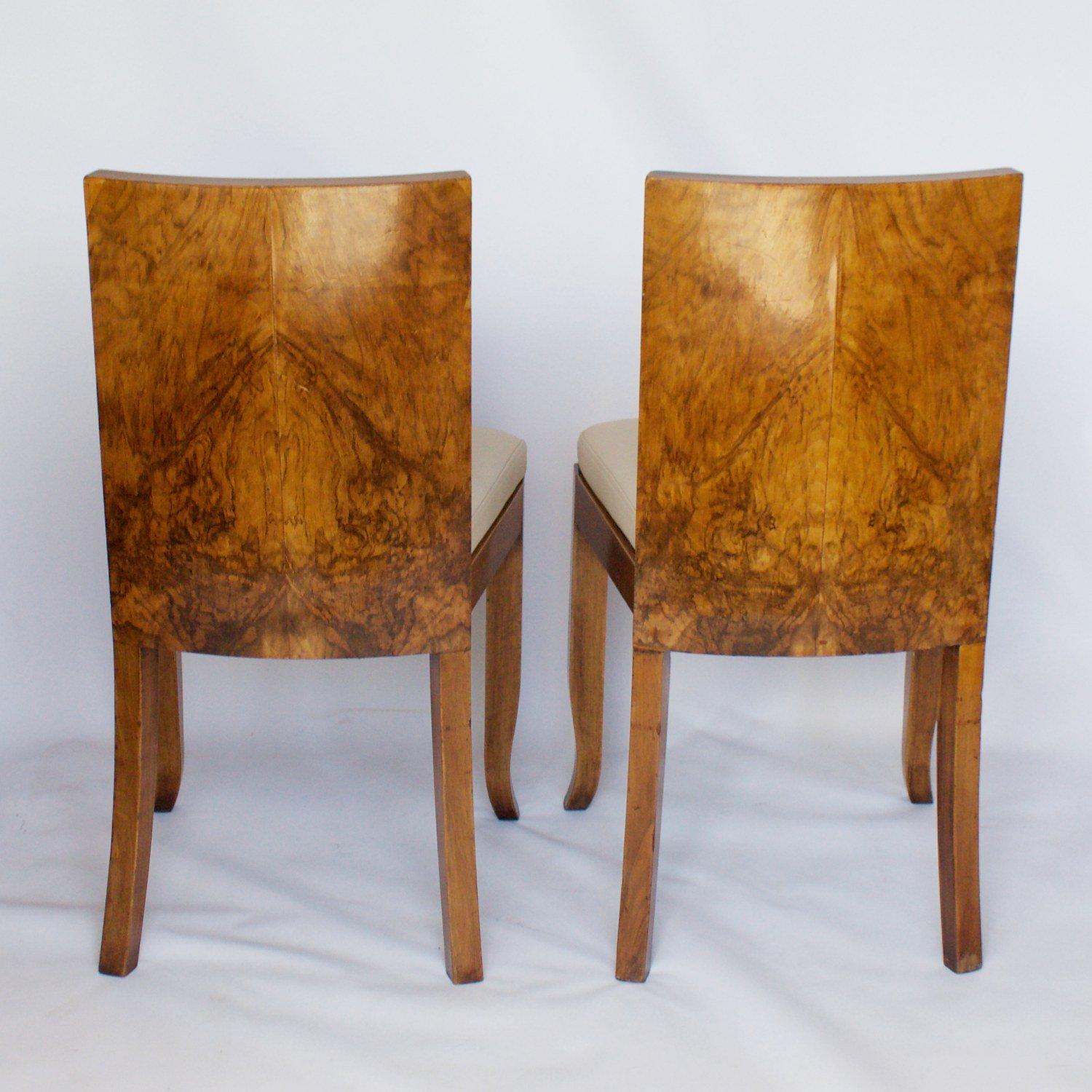 Pair of Art Deco Side Chairs English, Circa 1930 In Good Condition In Forest Row, East Sussex