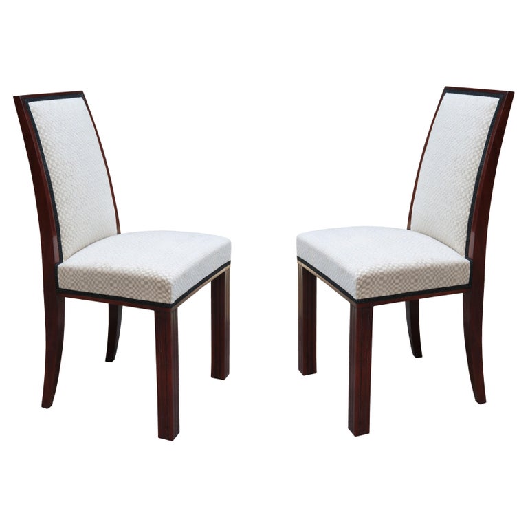 Pair of Art Deco Side Chairs For Sale at 1stDibs