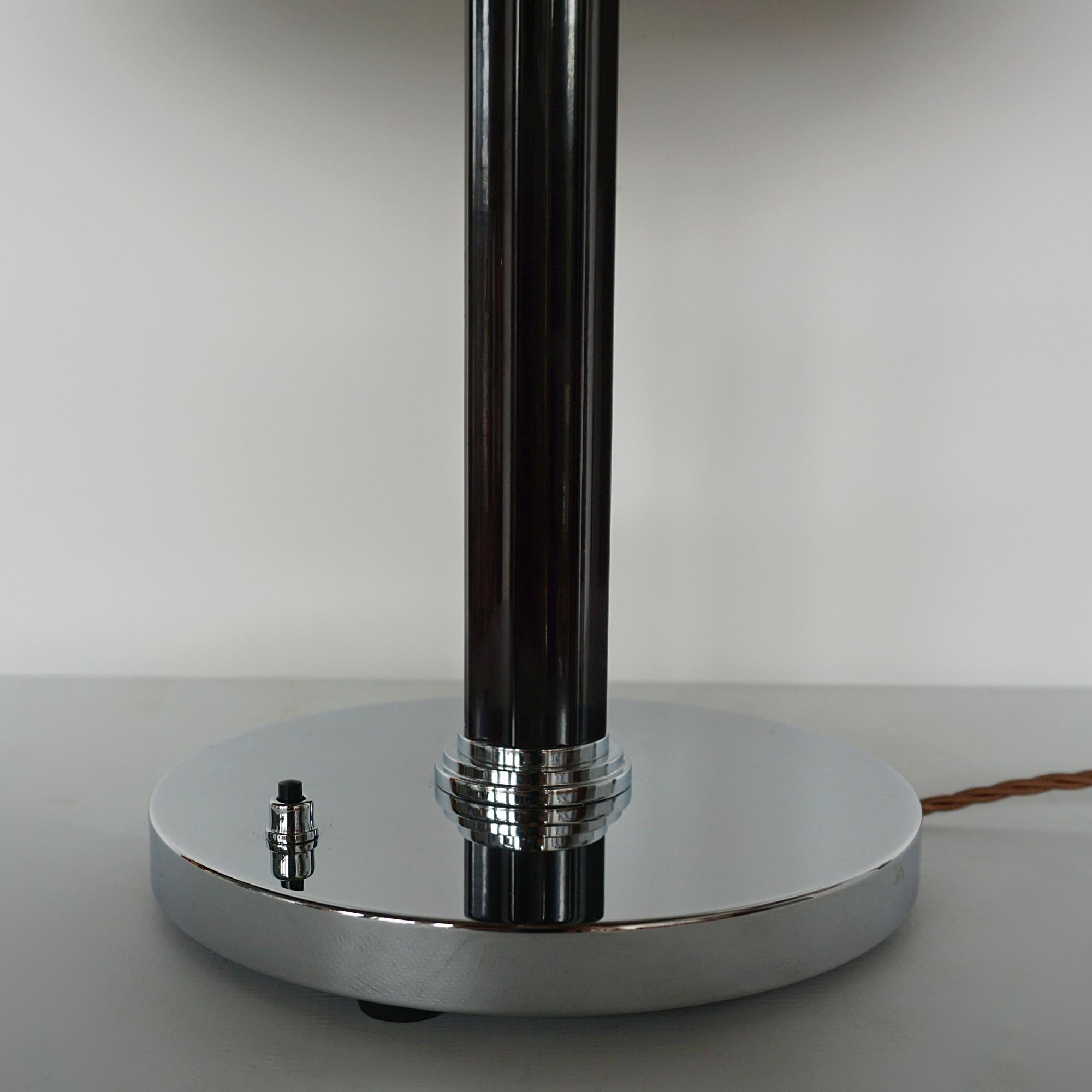 20th Century A Pair of Art Deco Style Dome Lamps