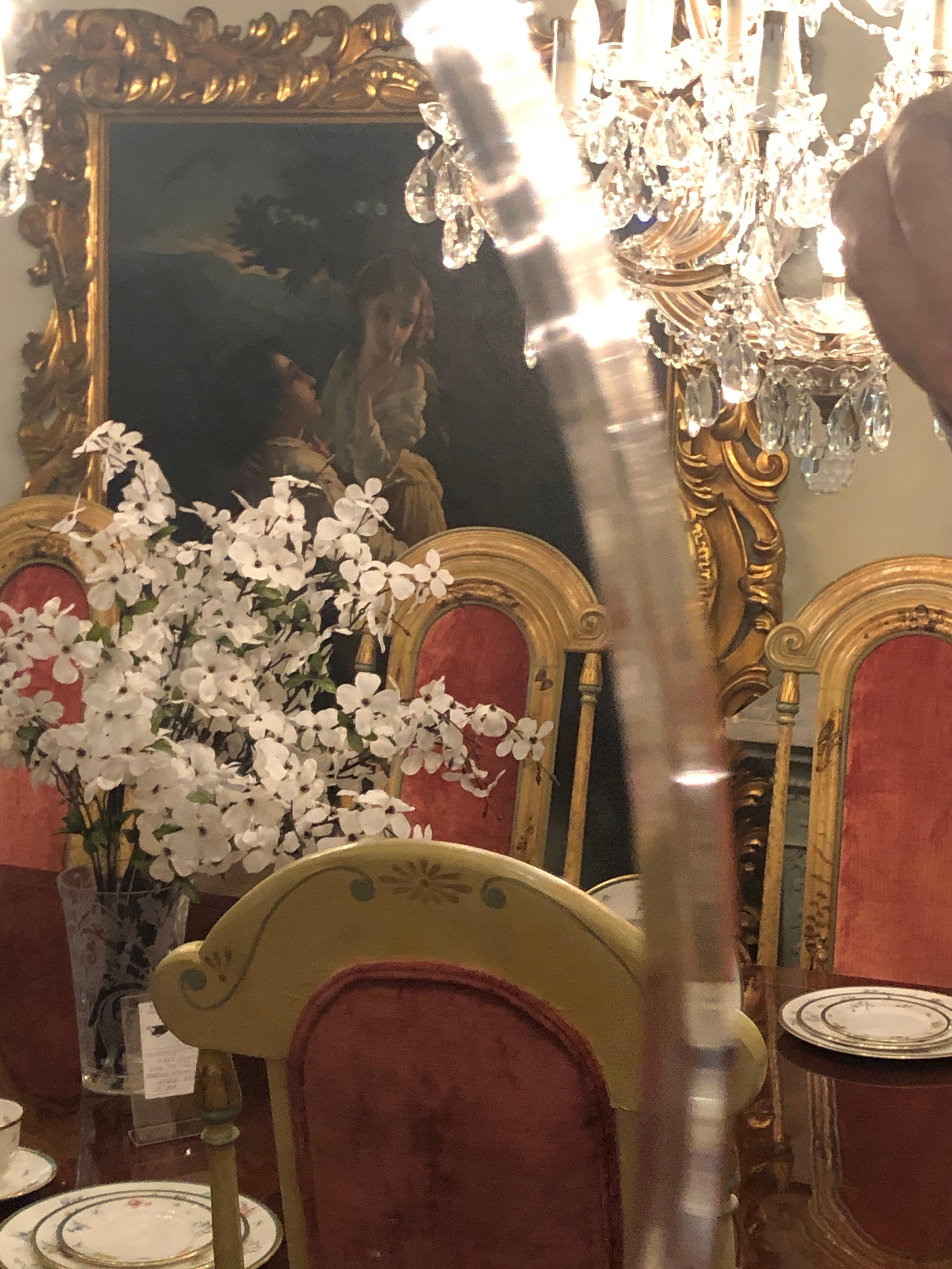 Pair of Art Deco Style Faux Macassar Square Console or Wall Mirrors In Good Condition In Stamford, CT