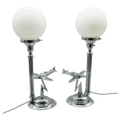 A Pair of Art Deco Style Table Lamps