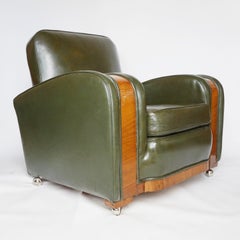Pair of Art Deco Tank Chairs Attributed to Heal's of London