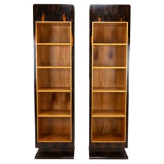 A Pair of Art Deco Tower Display Cases