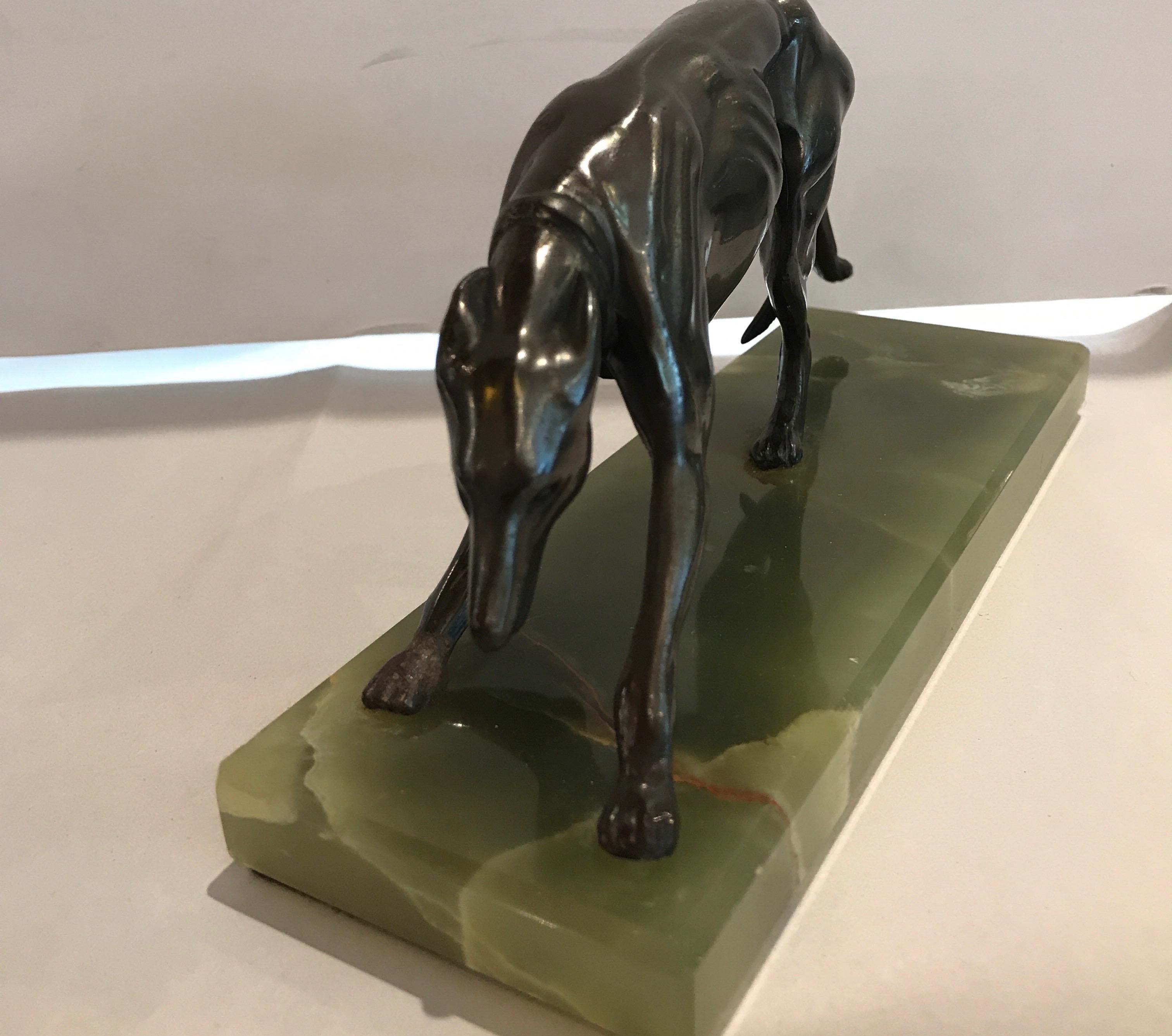 American Pair of Art Deco Whippet Motif Bookends
