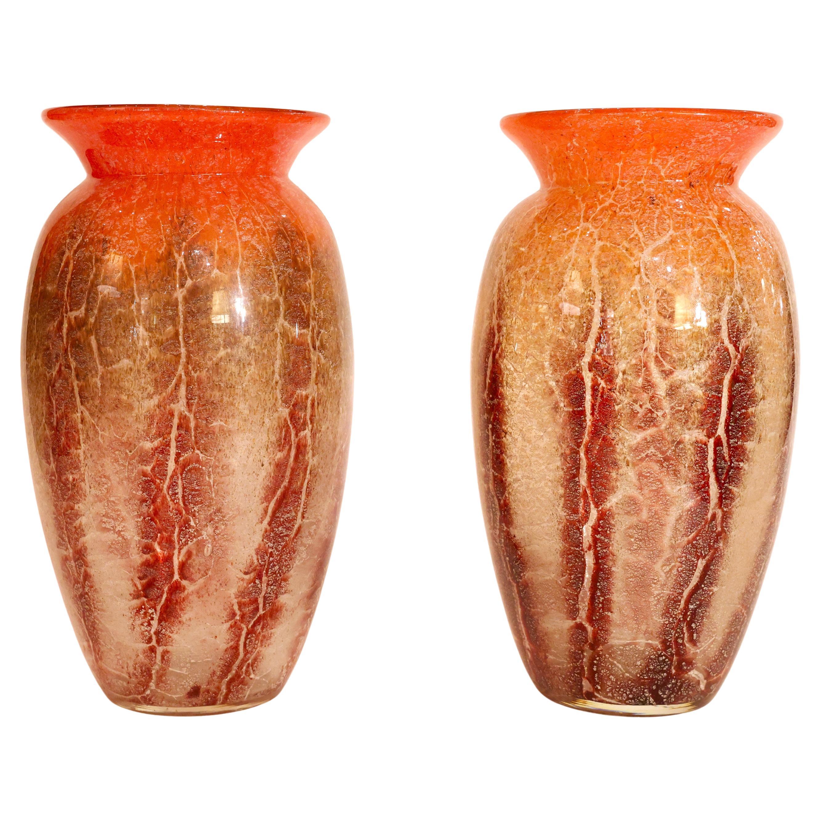 Paire de vases Art Déco WMF Ikora de Karl Wiedmann vers 1930