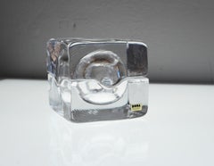 A pair of art glass bowls, known as "Puzzle"  by Bertil Vallien, Boda, Sweden