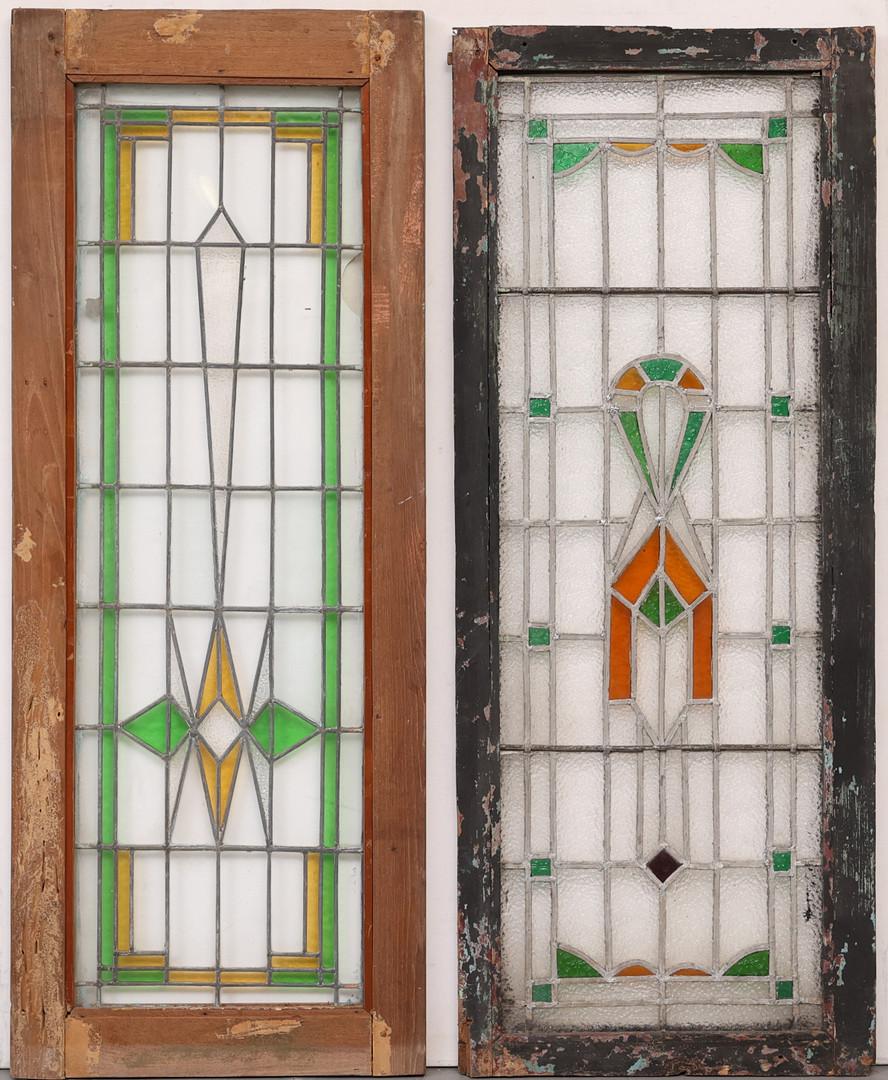 Pareja De Vidrieras Alemanas Art Nouveau en venta 4