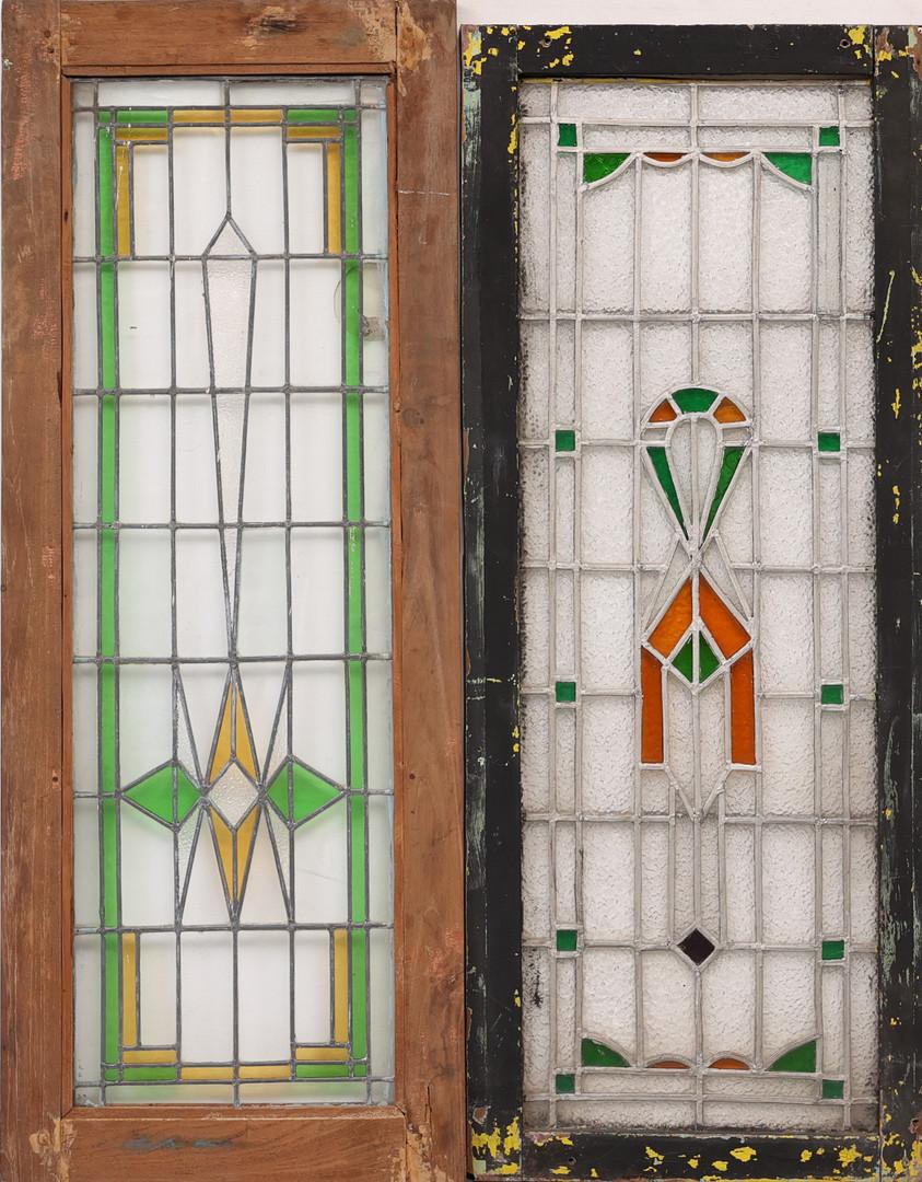 Pareja De Vidrieras Alemanas Art Nouveau en venta 1