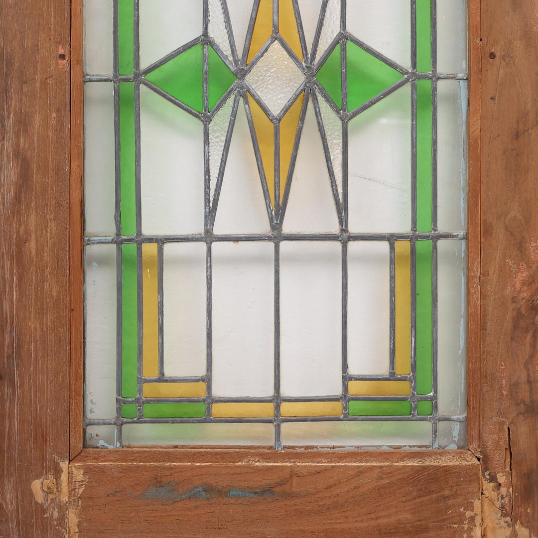 Pareja De Vidrieras Alemanas Art Nouveau en venta 3