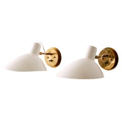 Vintage A Pair of Articulated Wall Sconces by Vittoriano Vigano