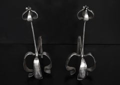 Pair of Arts & Crafts Firedogs
