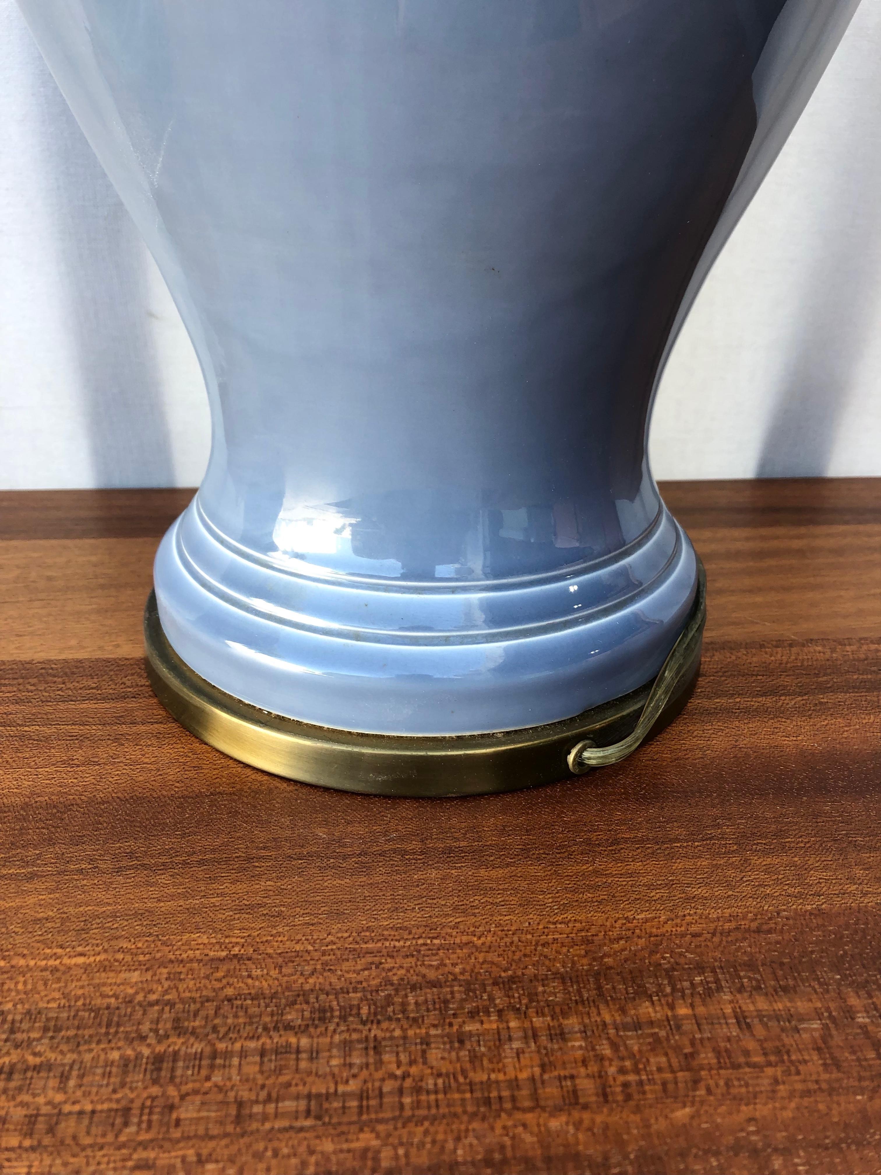 A Pair of Asian-Inspired Hollywood Regency Ginger Jar Ceramic Lamps. C 1960s 3