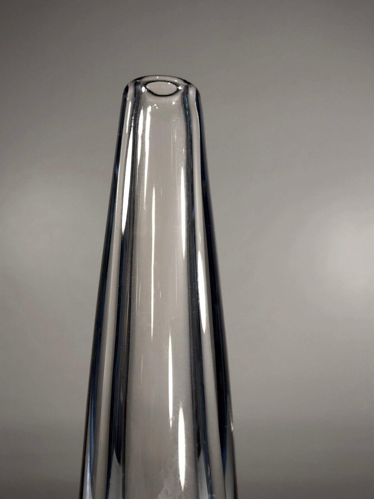 Modern 2 MID-CENTURY-MODERN MODERNIST Glass VASES by ASTA STROMBERG Sweden 1970 For Sale