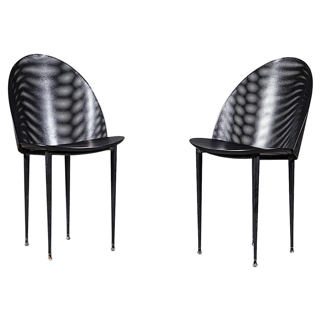 A Pair of " Atlantique " Chairs by Pascal Mourgue France 1980s For Sale