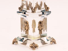 A pair of Baccarat crystal Grand Tour obelisks, Italy end of 19th century.