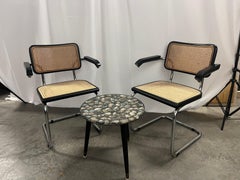 A pair of Bahaus Marcel Breuer Attributed Cesca Chairs S64