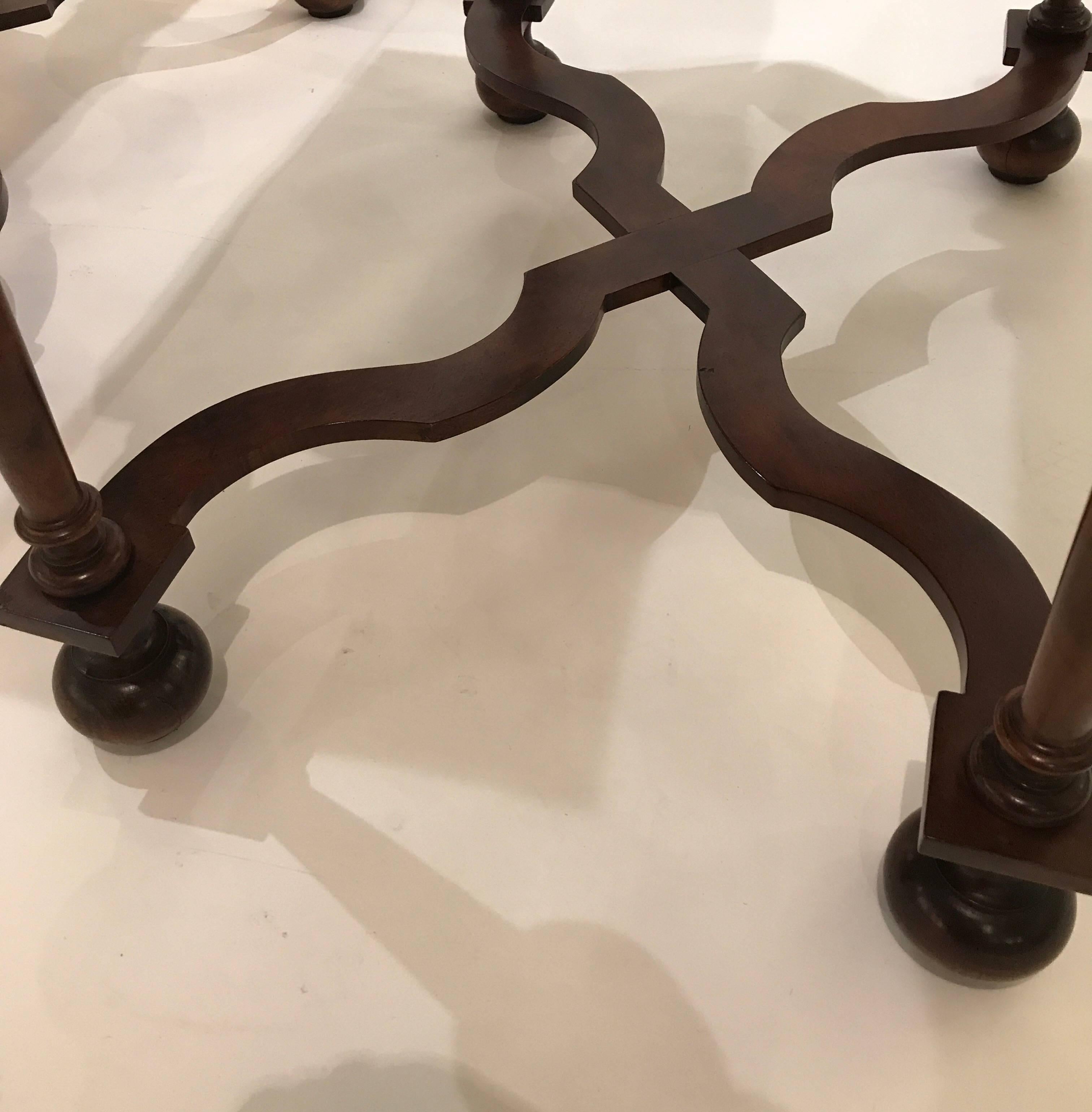 Pair of Baker Furniture Jacobean Style Walnut Tables 3