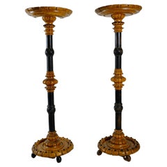 Antique Pair of Baroque Style Pedestals