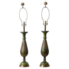 Paire de lampes en verre de Murano de Barovier&Toso