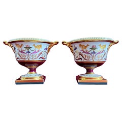 A pair of Barr, Flight & Barr Worcester Porcelain Pastille Burners