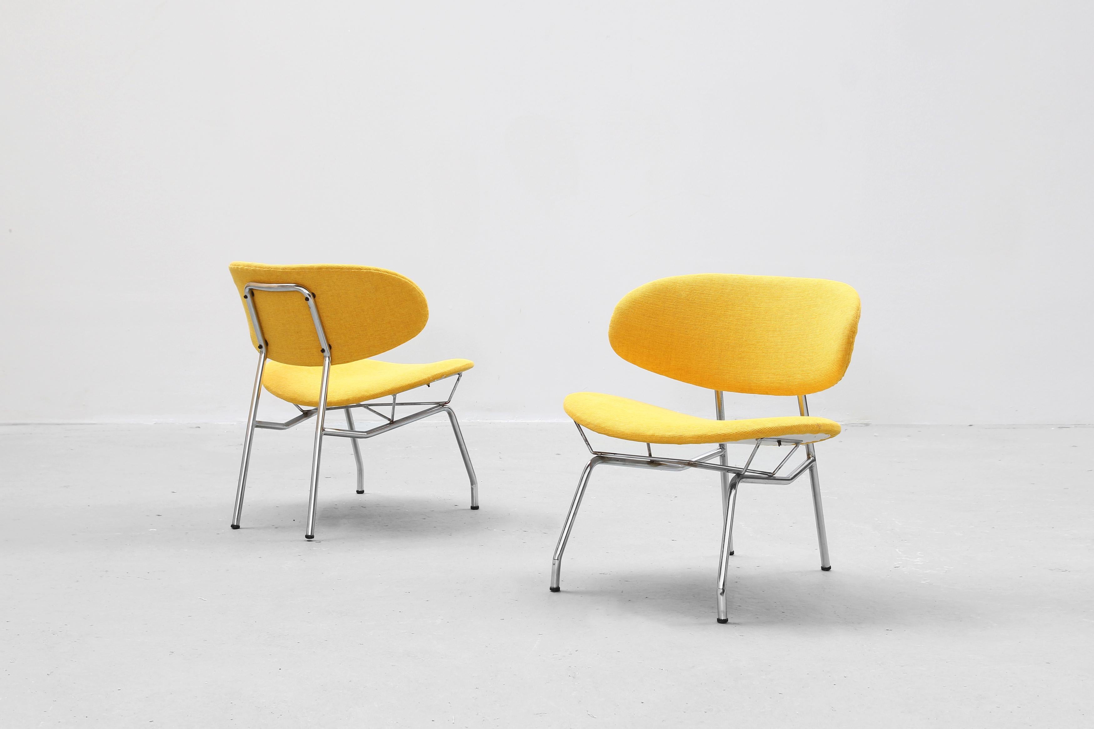 20th Century Pair of Beautiful Italian Lounge Chairs by Rino Vernuccio, Italy, 1960